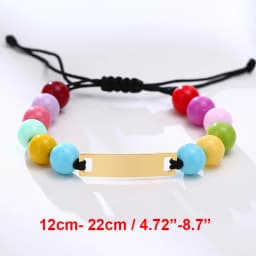 Vnox Custom Engrave Mom Duaghter Son Name Baby Bracelets, Anti Allergy Stainless Steel Baptism Love Gifts, Adjustable Jewelry