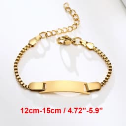 Vnox Custom Engrave Mom Duaghter Son Name Baby Bracelets, Anti Allergy Stainless Steel Baptism Love Gifts, Adjustable Jewelry