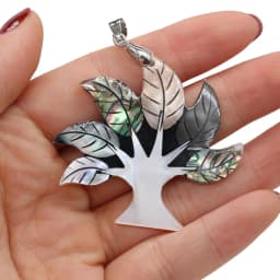Natural Stone Shell Pendant Exquisite Round Charms For Jewelry Making Charms DIY Necklace Accessory