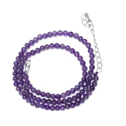 Natural 4mm Crystal Quartz Tourmaline Lapis Lazuli Beads Necklace Garnet Multiple Colors Gifts for Girls Fashion Bracelet Choker