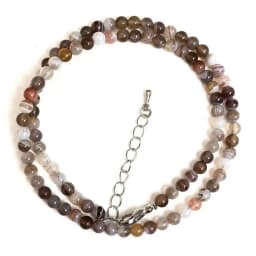 Natural 4mm Crystal Quartz Tourmaline Lapis Lazuli Beads Necklace Garnet Multiple Colors Gifts for Girls Fashion Bracelet Choker