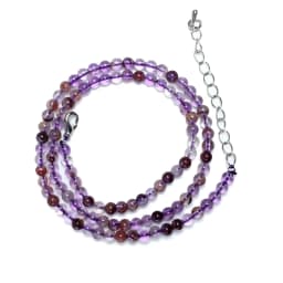 Natural 4mm Crystal Quartz Tourmaline Lapis Lazuli Beads Necklace Garnet Multiple Colors Gifts for Girls Fashion Bracelet Choker