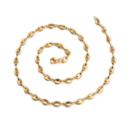1 Piece Stainless Steel Hip Hop Coffee Bean Chains Necklaces Pig Nose Chains Bracelets Punk Necklace
