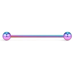 WKOUD Balls Cone Gauge Industrial Barbell Cartilage Earring Body Piercing Jewelry 35mm 38mm 40mm