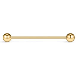 WKOUD Balls Cone Gauge Industrial Barbell Cartilage Earring Body Piercing Jewelry 35mm 38mm 40mm