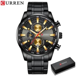 CURREN New Mens Watches Quartz Business Waterproof Watch Man Watches Top Brand Luxury WristWatch Men Chronograph Reloj Hombre