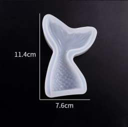 DIY Mermaid tail mirror silicone mold cake decoration baking tool hand soap mold fish tail