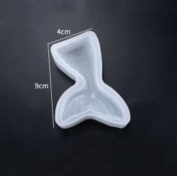 DIY Mermaid tail mirror silicone mold cake decoration baking tool hand soap mold fish tail