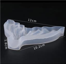 DIY Mermaid tail mirror silicone mold cake decoration baking tool hand soap mold fish tail