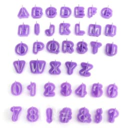 40 Pcs/set Alphabet Cake Molds Figure Plastic Letter Fondant Mold Cookie Cutter Number Cake Mould DIY Baking Decorating Tools