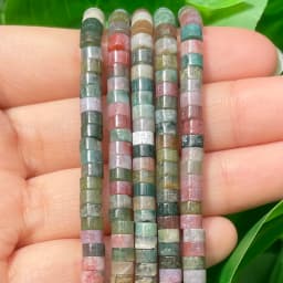 Natural Turquoises Quartz Lapis Lazuli Rondelle Spacer Beads 4*2mm Flat Round Disc Stone Beads for Jewelry DIY Making Bracelet