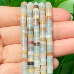 Natural Turquoises Quartz Lapis Lazuli Rondelle Spacer Beads 4*2mm Flat Round Disc Stone Beads for Jewelry DIY Making Bracelet