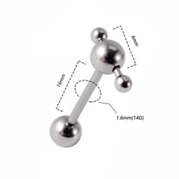 1PC Punk Tongue Nail Middle Finger Surgical Steel Anodizing Prevent Allergic Tongue Barbells Sexy Unisex Body Piercing Jewelry