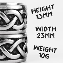 Celtic Knot Interweave Stainless Steel Mens Rings Simple Unique Trendy for Male Boyfriend Jewelry Creativity Gift Wholesale