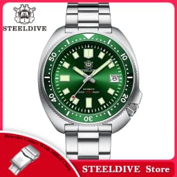 Steeldive Brand SD1970 Tuna Dive Watch 200m Waterproof Sapphire Crystal NH35 Automatic Mechanical Stainless Steel Men's Watch