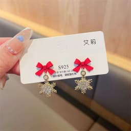 Red Flower Dangle Earrings for Women Metal Butterfly Hanging Earrings Exaggerated Ear Jewelry Trend New Pendientes Mujer