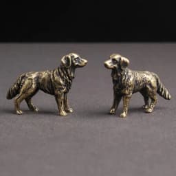 Copper Cute Shepherd Dog Chains Pendant Hanging Brass Ornaments Desk Decorations Car Keychain Study Desktop Children Gifts