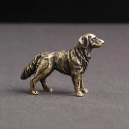 Copper Cute Shepherd Dog Chains Pendant Hanging Brass Ornaments Desk Decorations Car Keychain Study Desktop Children Gifts