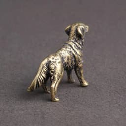 Copper Cute Shepherd Dog Chains Pendant Hanging Brass Ornaments Desk Decorations Car Keychain Study Desktop Children Gifts