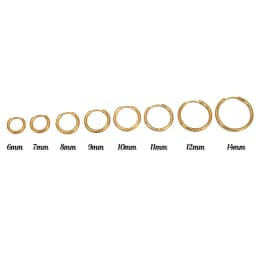 Stainless Steel Hoop Earrings Nose Ring Smooth Small Rounded Dainty Huggies Helix Daith Men Women Piercing Jewelry 18G