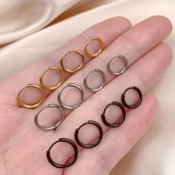 Stainless Steel Hoop Earrings Nose Ring Smooth Small Rounded Dainty Huggies Helix Daith Men Women Piercing Jewelry 18G
