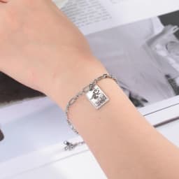 LIKGREAT Tarot Card Charms Bracelets for Women Men The Major Arcana Amulet Stainless Steel Classic Tarot Wrist Jewelry Gifts