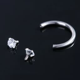 1Pc Surgical Steel Earring Internal Piercing Septo Nose Lip Eyebrow Ear Septum Cartilage Helix Captive Hoop Ring Belly Piercing