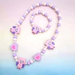 Cute Animal Flower Cartoon Flower Children's sweater necklace bracelet for children gift cp2585