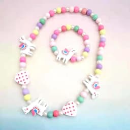 Cute Animal Flower Cartoon Flower Children's sweater necklace bracelet for children gift cp2585