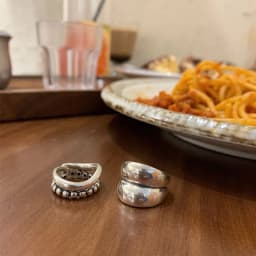 VENTFILLE 925 Sterling Silver Ring New Thick Simple Wave Thai Silver Solid Double-layer Rings Trendy Couple Women Gift Dropship