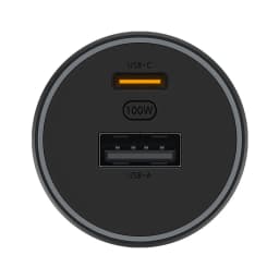 Xiaomi Mi Car Charger 100W MAX 1A1C Fast Charging Dual-port USB-A USB-C Smart Device Fully Compatible With Light Effect Display