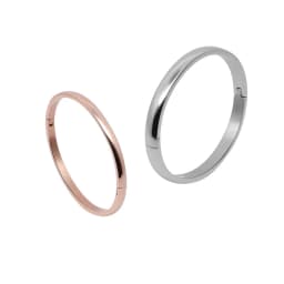 Best-Selling Jewelry Oval Shape Stainless Steel Bracelets Parent-Child Series Love Bangle for Women Party Gifts Wholesale