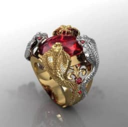 Vintage Dragonfly Rings for Women Fashion Acid Blue Crystal Women's Promise Ring Two-Tone Gold Plated Jewelry Accessories Gifts