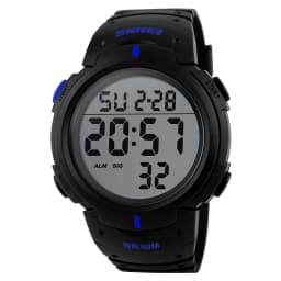 TOP Mens Watch Fashion Big Dial Sport Watches 50M Waterproof Alarm Clock Digital Men WristWatch Relogio Masculino
