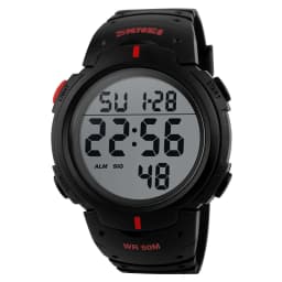 TOP Mens Watch Fashion Big Dial Sport Watches 50M Waterproof Alarm Clock Digital Men WristWatch Relogio Masculino