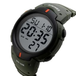 TOP Mens Watch Fashion Big Dial Sport Watches 50M Waterproof Alarm Clock Digital Men WristWatch Relogio Masculino