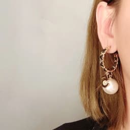 Luxury Design Trendy Handmade Rope Pearl Circle Stud Earring Jewelry for Women