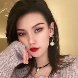 Luxury Design Trendy Handmade Rope Pearl Circle Stud Earring Jewelry for Women