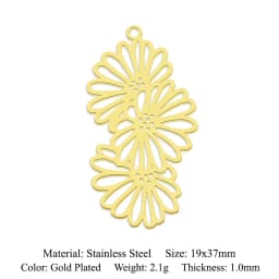 10pcs/lot 316 Stainless Steel Evil Eye Lotus DIY Earring Pendant Wholesale Jewelry Charms Angel Wing Yoga Tree of Life Custom