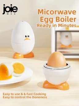 Joie Microwave Egg Boiler Eggy Microwave Egg Poachers Cooker Steamer Box for Chicken and Quail Eggs Kitchen Tools Egg Tools