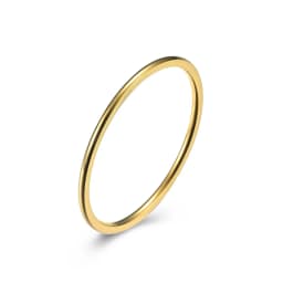 1mm Titanium Steel Ring Gold/Rose Gold/ Silver Color Simple Female Thin Ring Wedding Jewelry Gift
