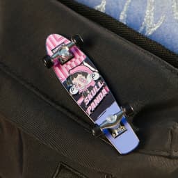 POP MART Skullpanda Hypepanda ido trainee finger skateboard Pin Badge Kawaii Figure Gift Kid Toy
