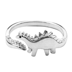 Dinosaur Rings Cute Silver Color Opening Adjustable Rings Best Love Gift Design Animal Shape For Women Men Punk Style