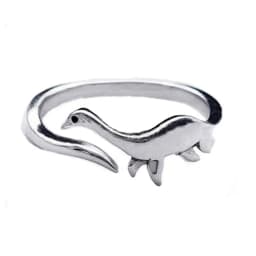 Dinosaur Rings Cute Silver Color Opening Adjustable Rings Best Love Gift Design Animal Shape For Women Men Punk Style