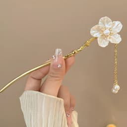 Chinese Wedding Hair Accessories Vintage Hairpins For Women Elegant Alloy Hair Stick Personalized Retro Hanfu Cloth Hair Jewelry