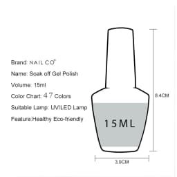 NAILCO 15ml Gel Nail Polish Semipermanente Varnishes Lacquer Esmalte Black White Color UV Lakiery Hybrydowe Vernis Gellak Polish