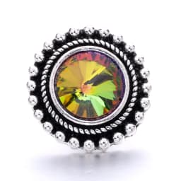 Forty Style High Quality Fashion Color Crystal Snap Button 5Pcs Snap Button Jewelry Women's 18mm Snap Bracelet Accessories Gift