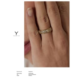 Yhpup Stainless Steel Cubic Zirconia Ring Fashion Jewelry Exquisite Wedding Engagement Finger Ring for Women Bijoux Femme Gift