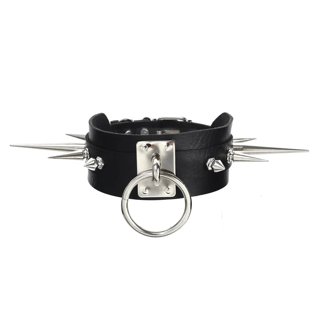 Goth Spike Choker Collar Black Pu Leather Gothic Accessories Woman Punk Chocker Emo Cosplay Jewelry