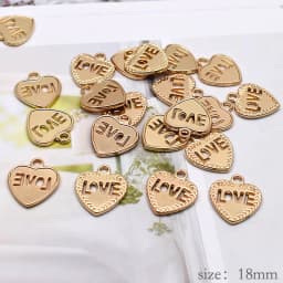 27 style Heart Pendant Charms Metal Alloy Love Heart Charms Pendants For Jewelry Making Findings DIY Necklace Pendants 6pcs